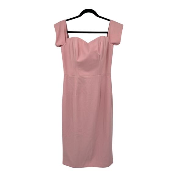 Dress the Population Bailey Bodycon Dress Pink Off Shoulder Size Medium M - Picture 2 of 7